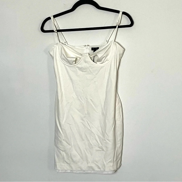 NBD‎ Yoku white mini dress Medium NWOT - Picture 2 of 6